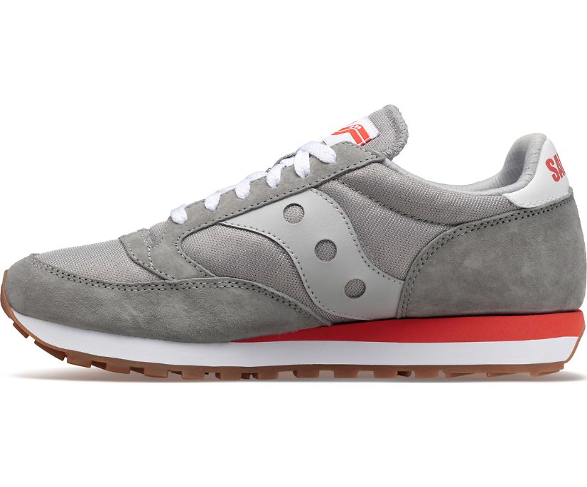 Saucony Jazz 81 Women's Originals Grey / Red | Canada 027QMAZ